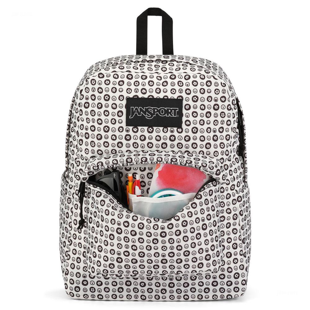 Sac à Dos Scolaire JanSport SuperBreak? Plus Blanche Noir | SMW-47288935